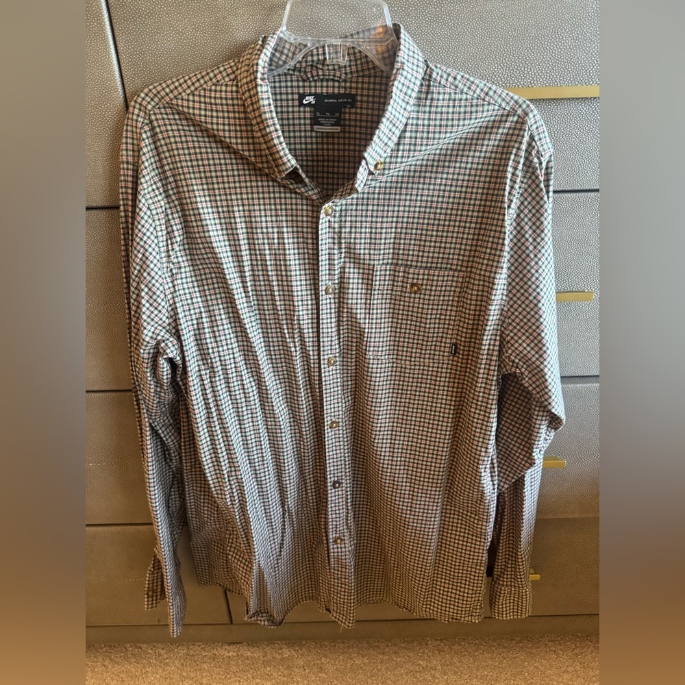 Nike Mens Plaid Dress Shirt Nike SB